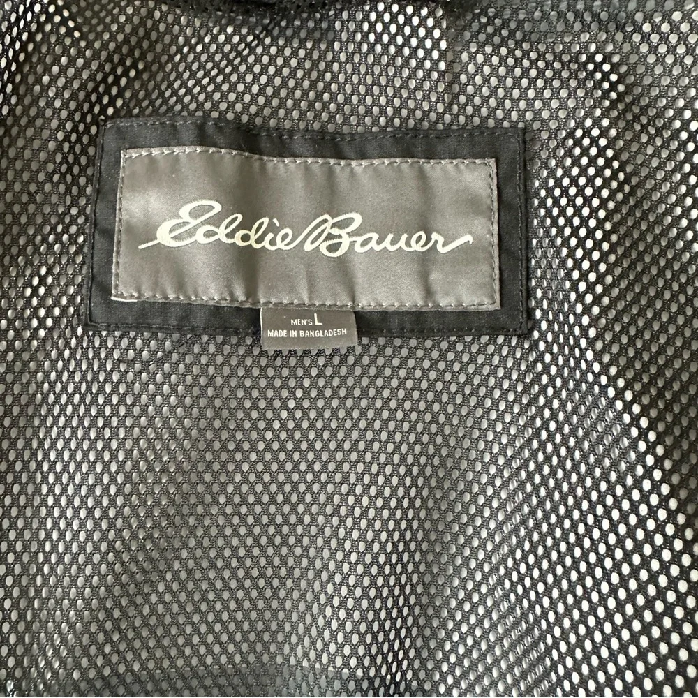 Eddie Bauer black‎ rain jacket